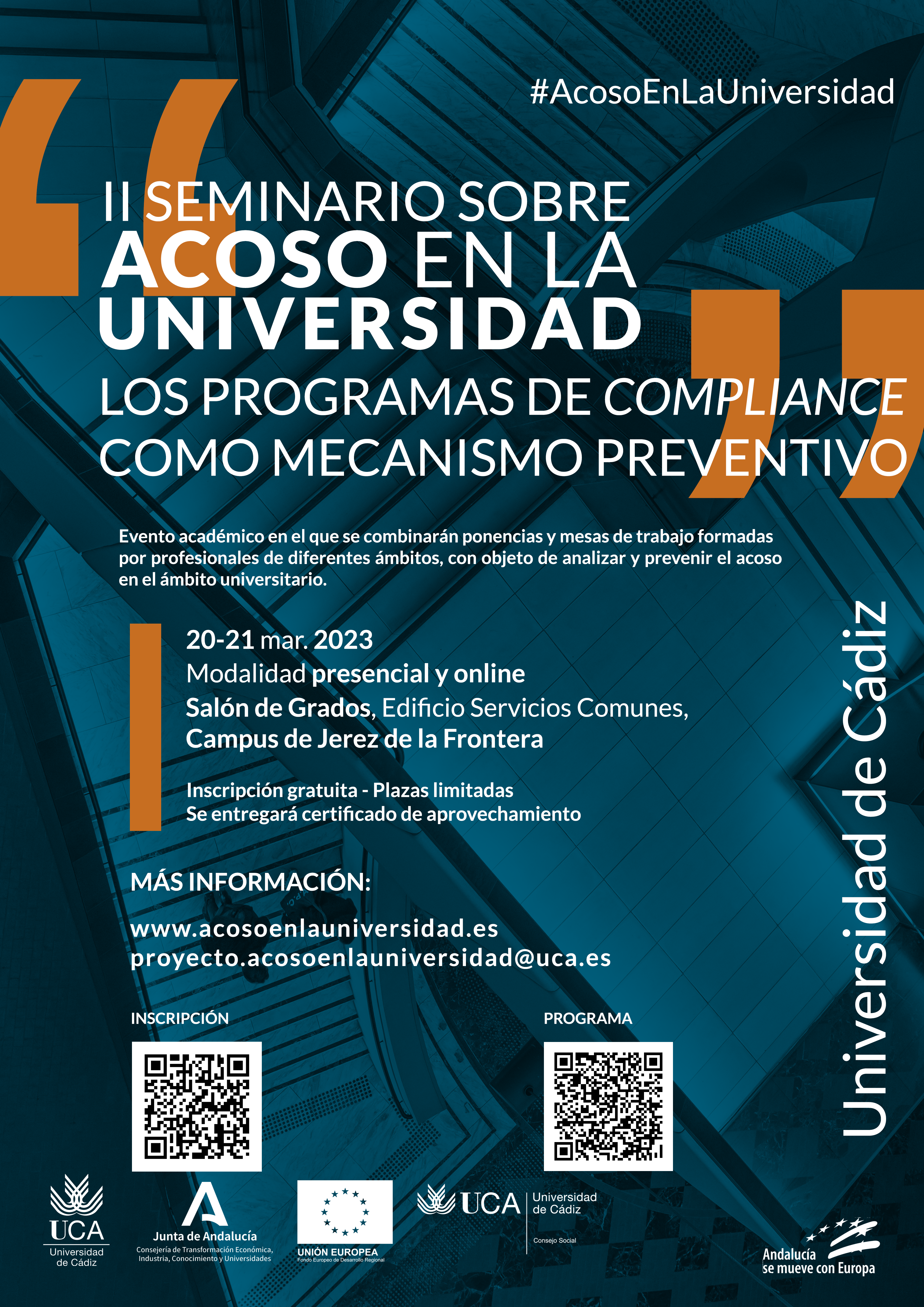 II Seminario sobre acoso en la Universidad: Los programas de compliance como mecanismo preventivo