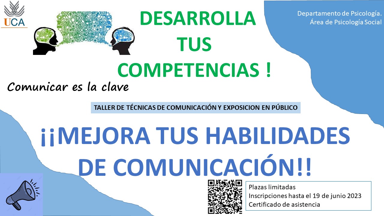 TALLER TÉCNICAS DE COMUNICACIÓN Y EXPOSICIÓN EN PÚBLICO