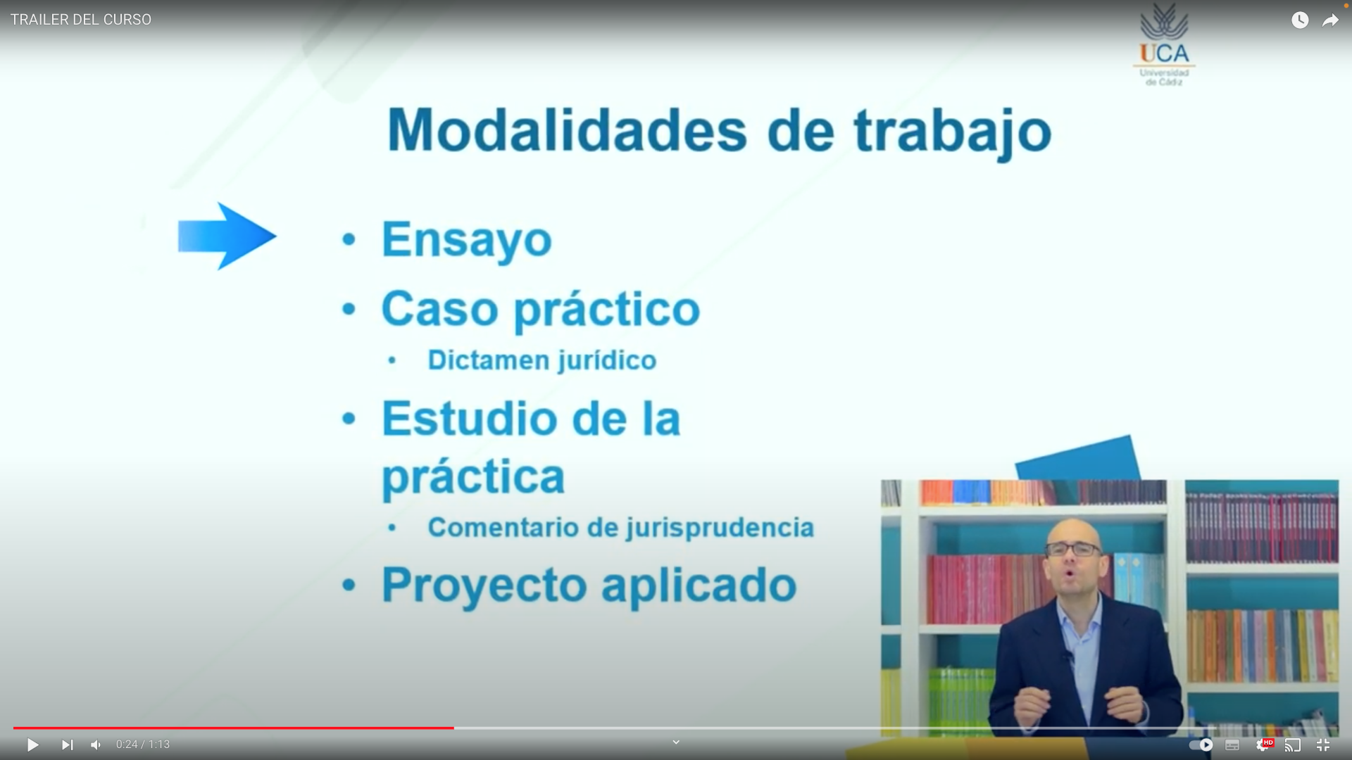 Curso Online “Consejos y Técnicas para hacer un TFG o TFM en materias jurídicas”