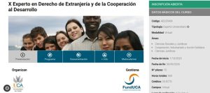 X Curso de Experto en Derecho de Extranjería y de la Cooperación al Desarrollo