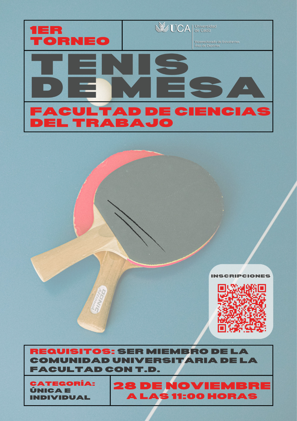 I Torneo de Tenis de Mesa de la Facultad de Ciencias del Trabajo