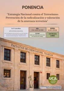 Ponencia: “Estrategia Nacional contra el Terrorismo: Prevención de la radicalización y valo...
