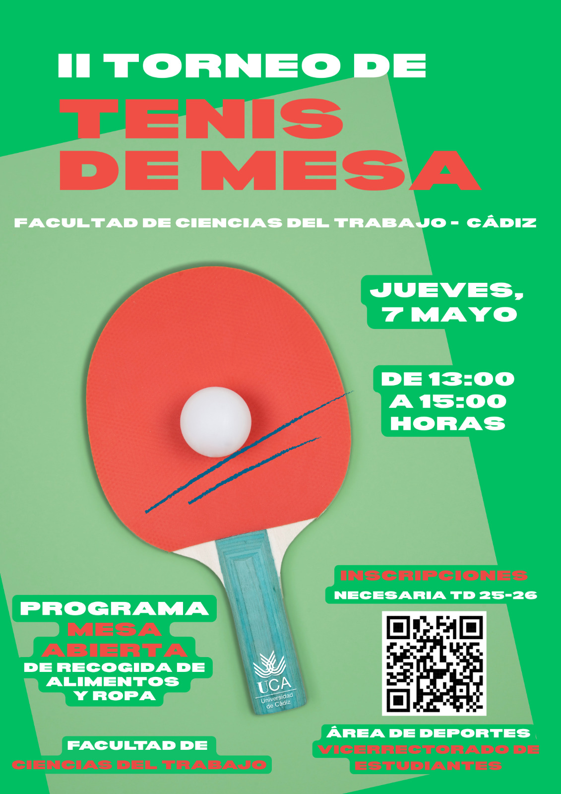 II Torneo de Tenis de Mesa de la Facultad de Ciencias del Trabajo